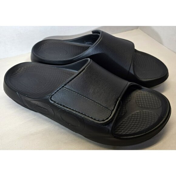 OOFOS Unisex Black Ooahh Sport Flex  slip-on Recovery Comfort Sandal Sz M12- W14 main image 4